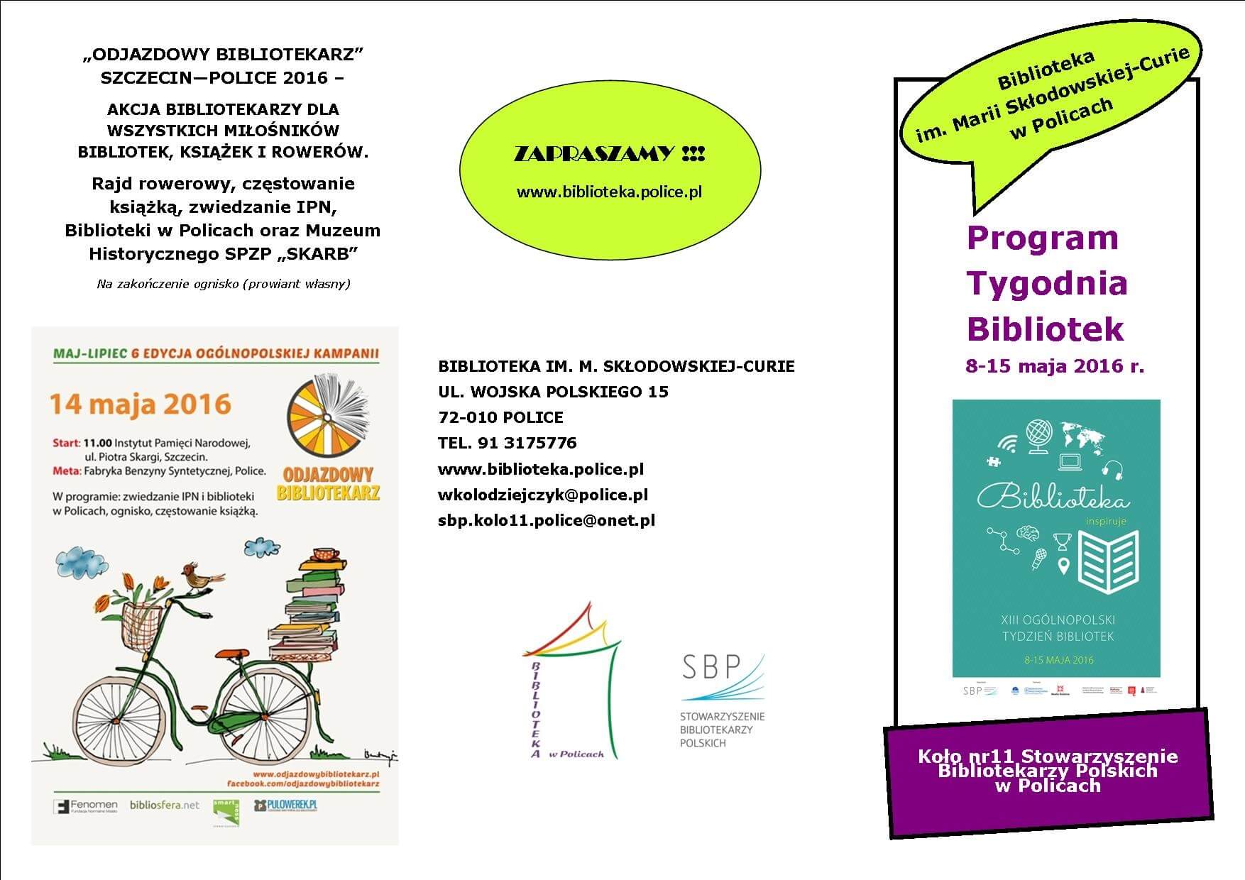 Ogólnopolski Tydzień Bibliotek'2016