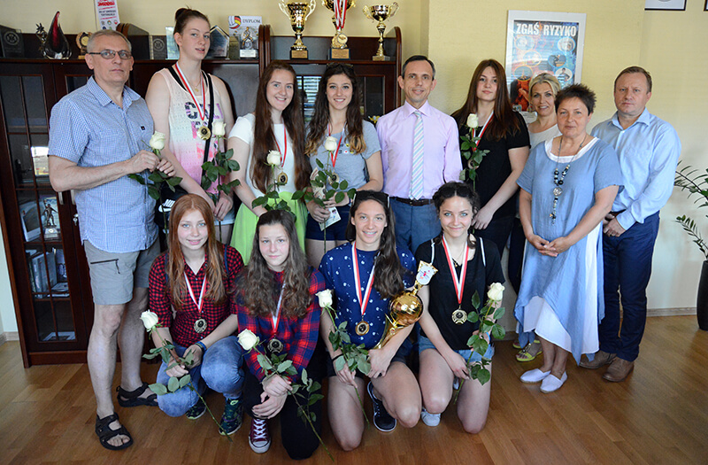 Mistrzynie Polski z wizytą w Urzędzie