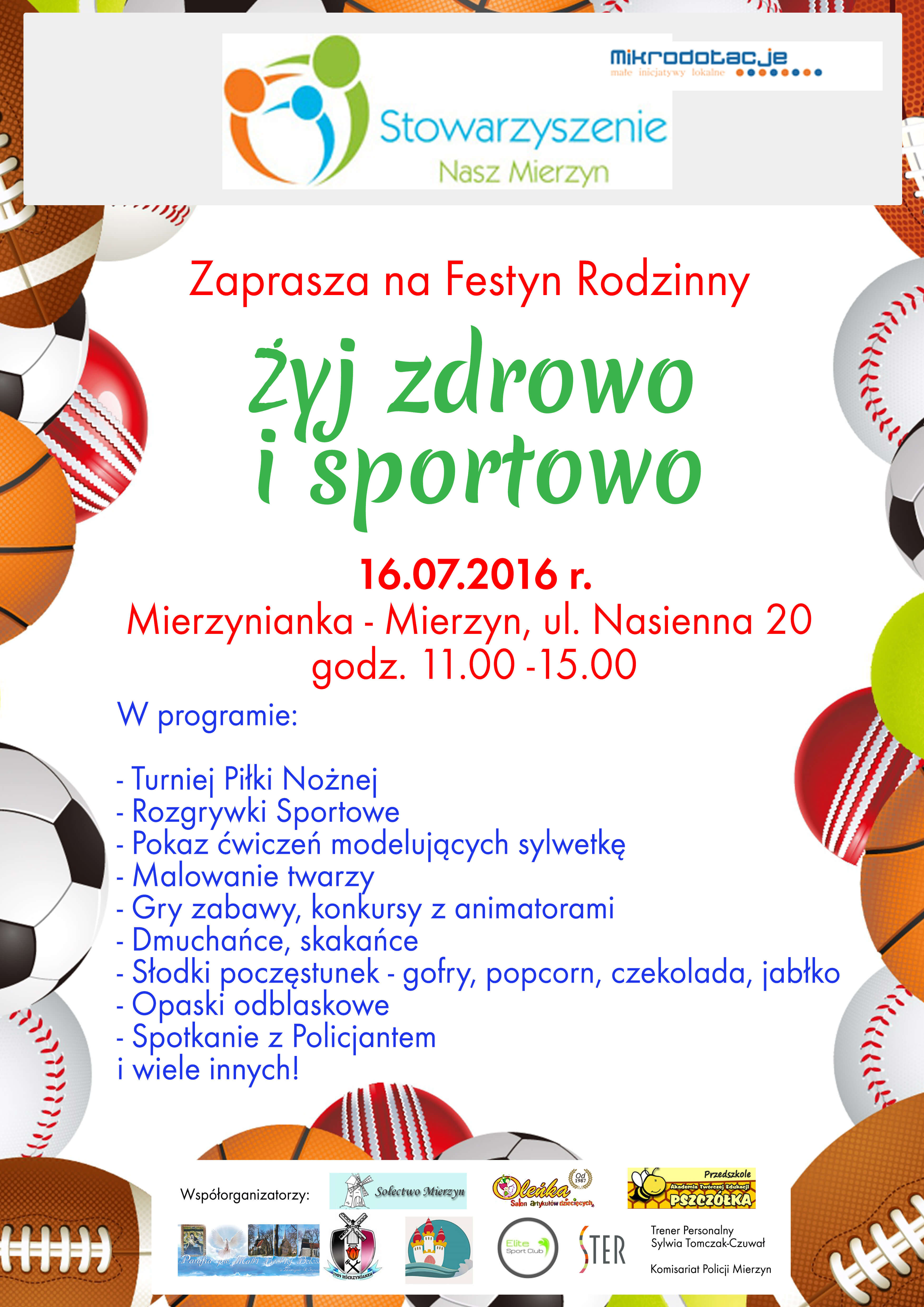 Festyn Rodzinny "Żyj zdrowo i sportowo"