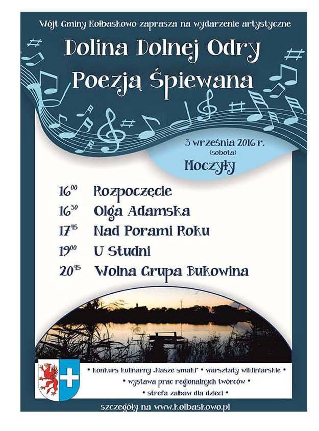 Dolina Dolnej Odry Poezją Śpiewana 2016