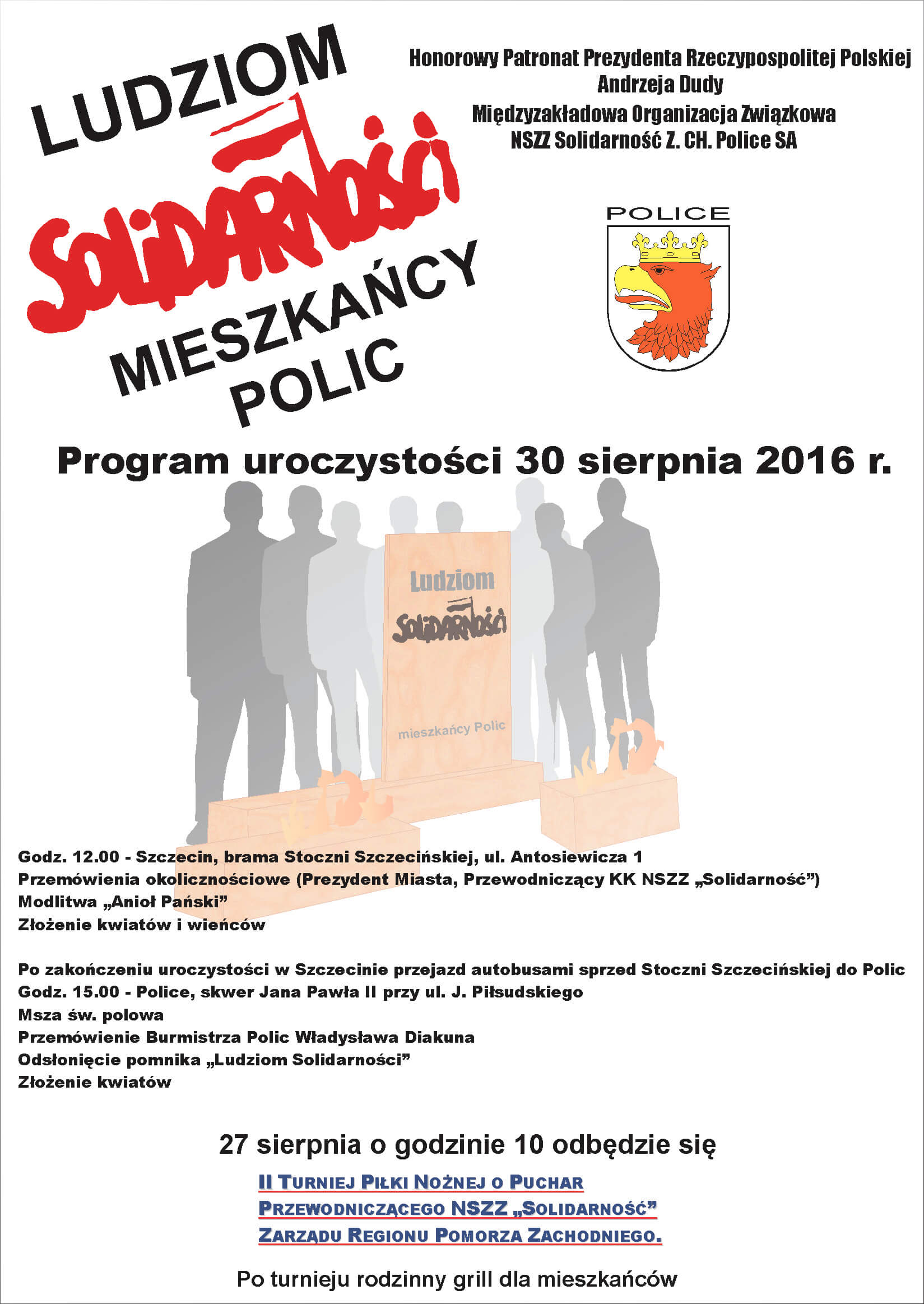 Przed nami uroczystości z okazji 36. rocznicy podpisania Porozumień Sierpniowych.