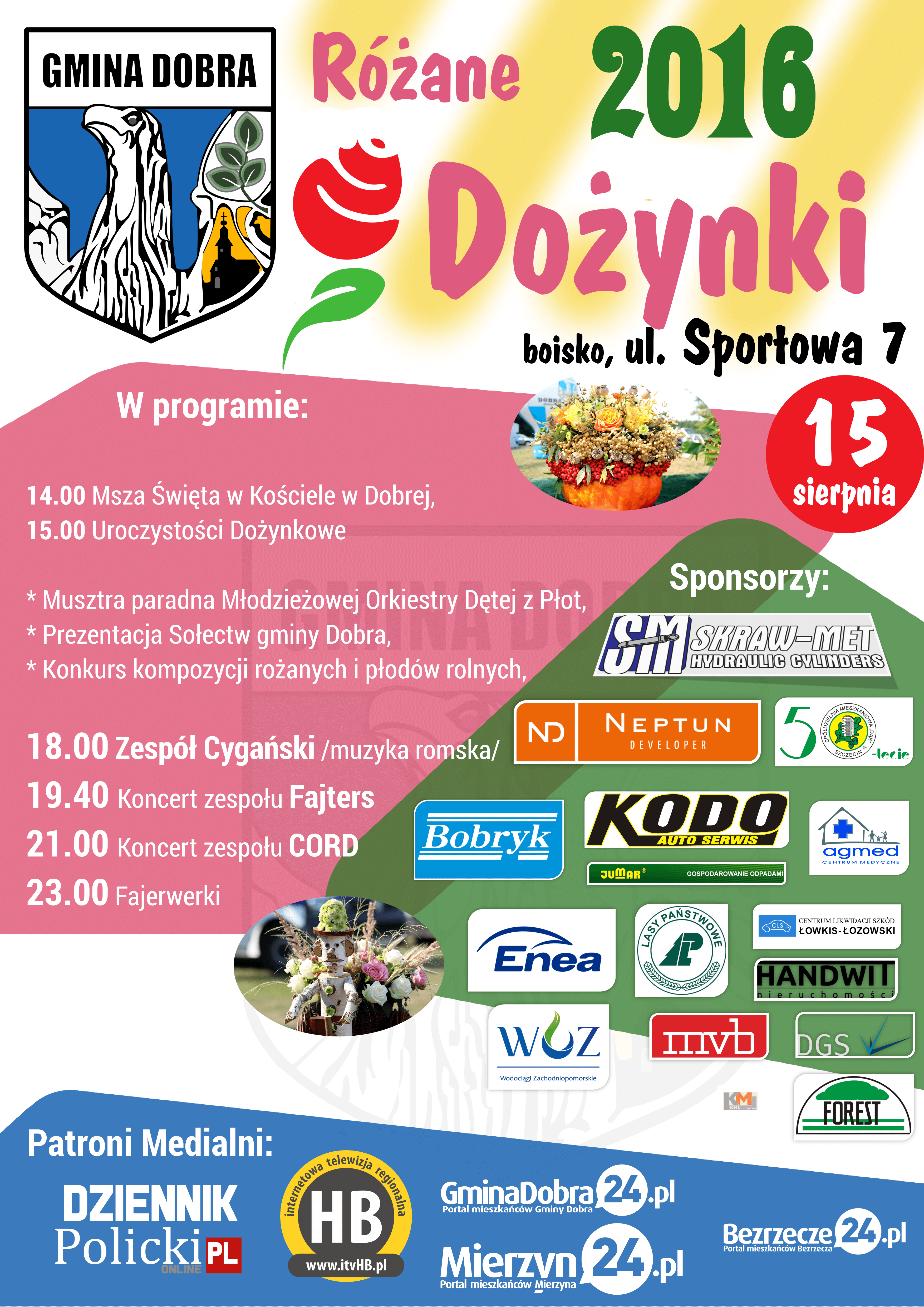 Różane Dożynki w Dobrej 15 sierpnia