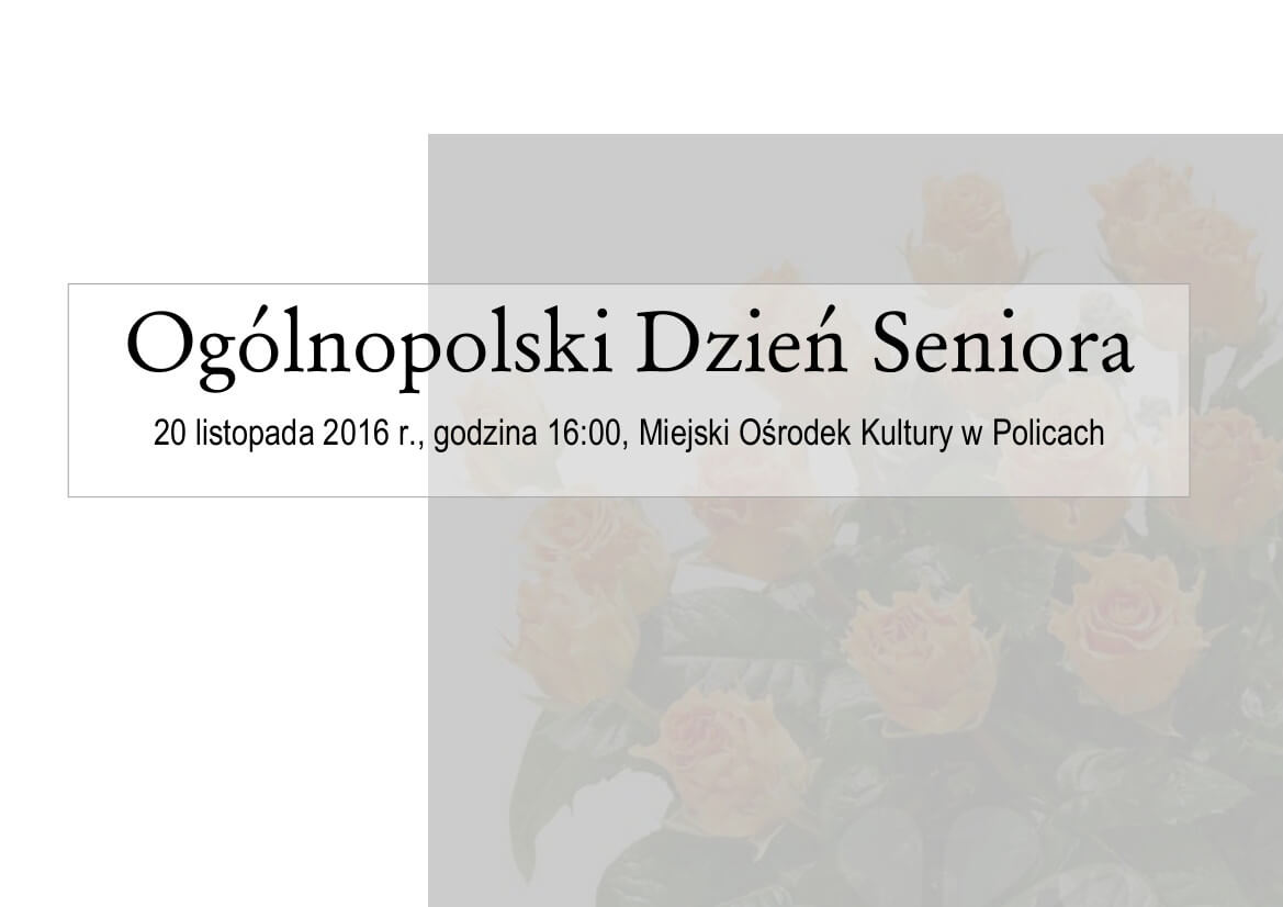 Zaproszenie dla Seniorów