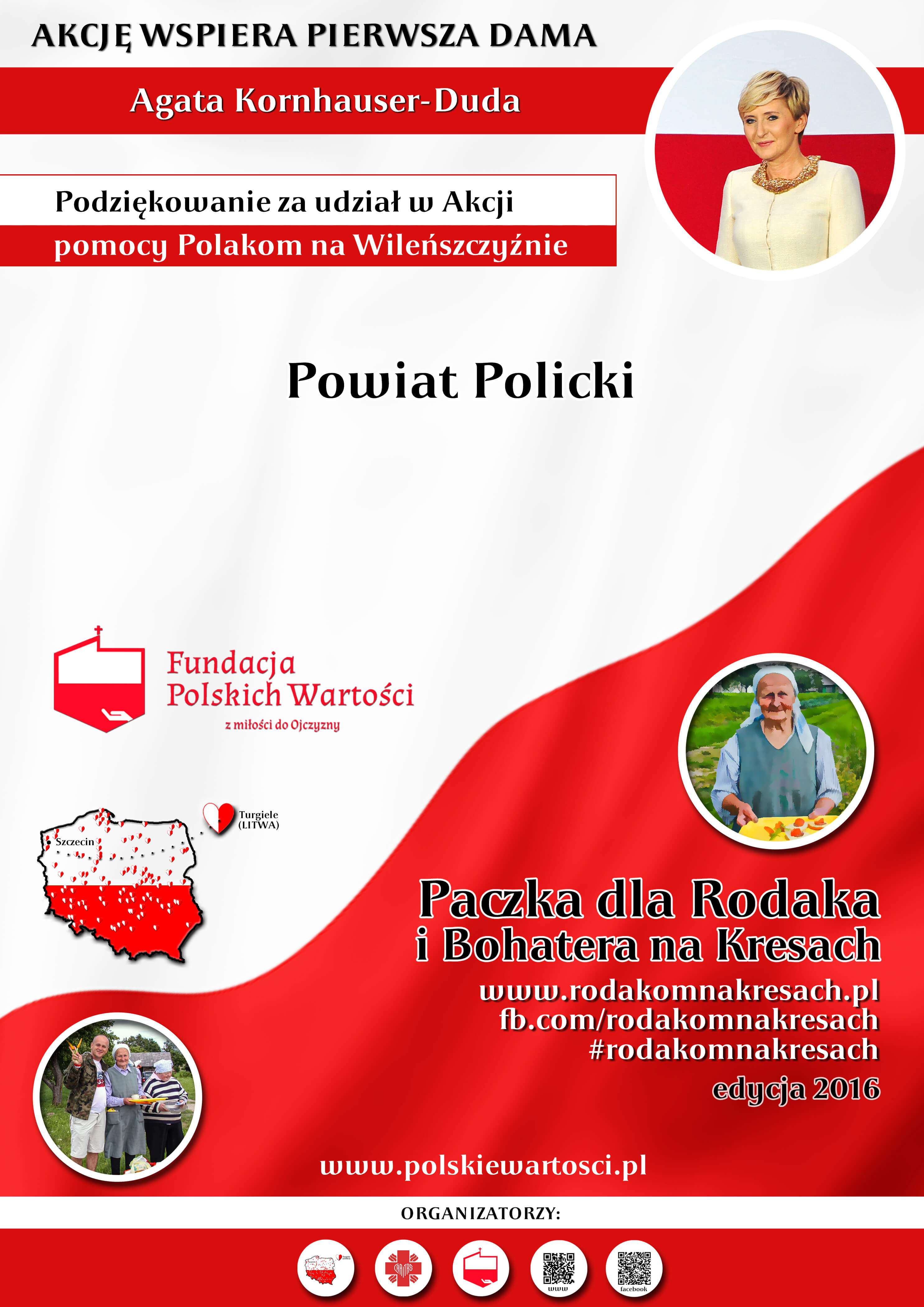 Podziękowanie dla Powiatu Polickiego