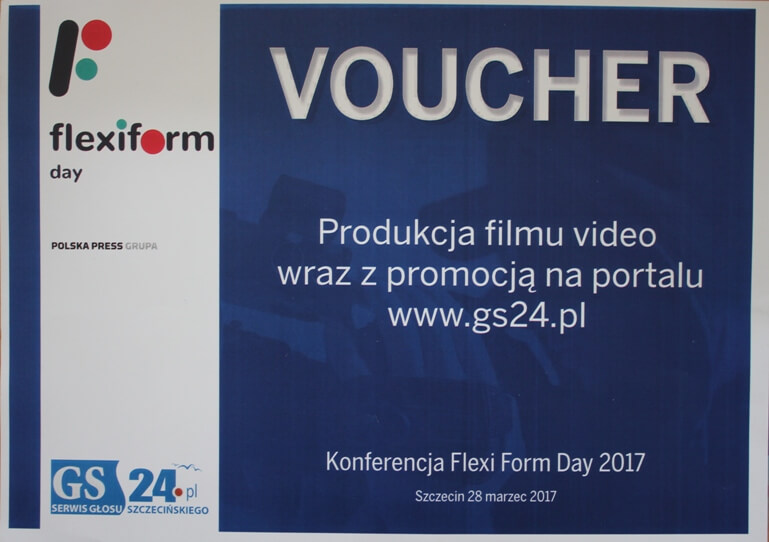 Voucher na produkcję filmu video dla Powiatu Polickiego