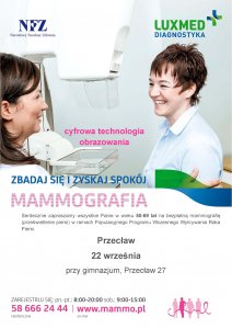 DARMOWE badania mammograficzne w Przecławiu