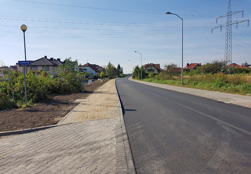 Zakończyła się przebudowa ulicy Długiej w Mierzynie
