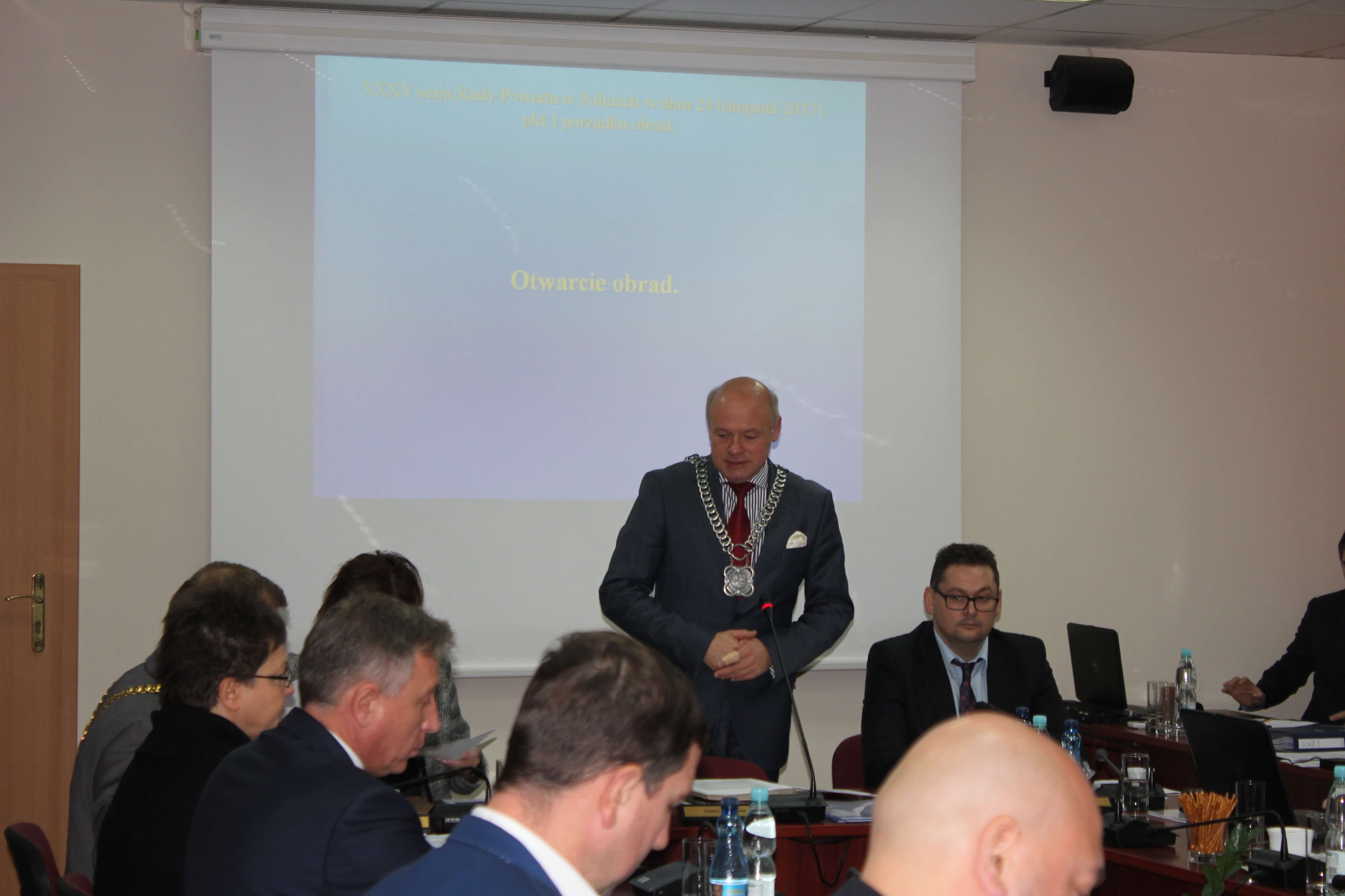 XXXV sesja Rady Powiatu w Policach – 24.11.2017