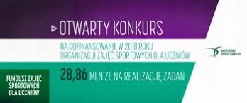 Konkurs na dofinansowanie w 2018 roku organizacji zajęć sportowych dla uczniów
