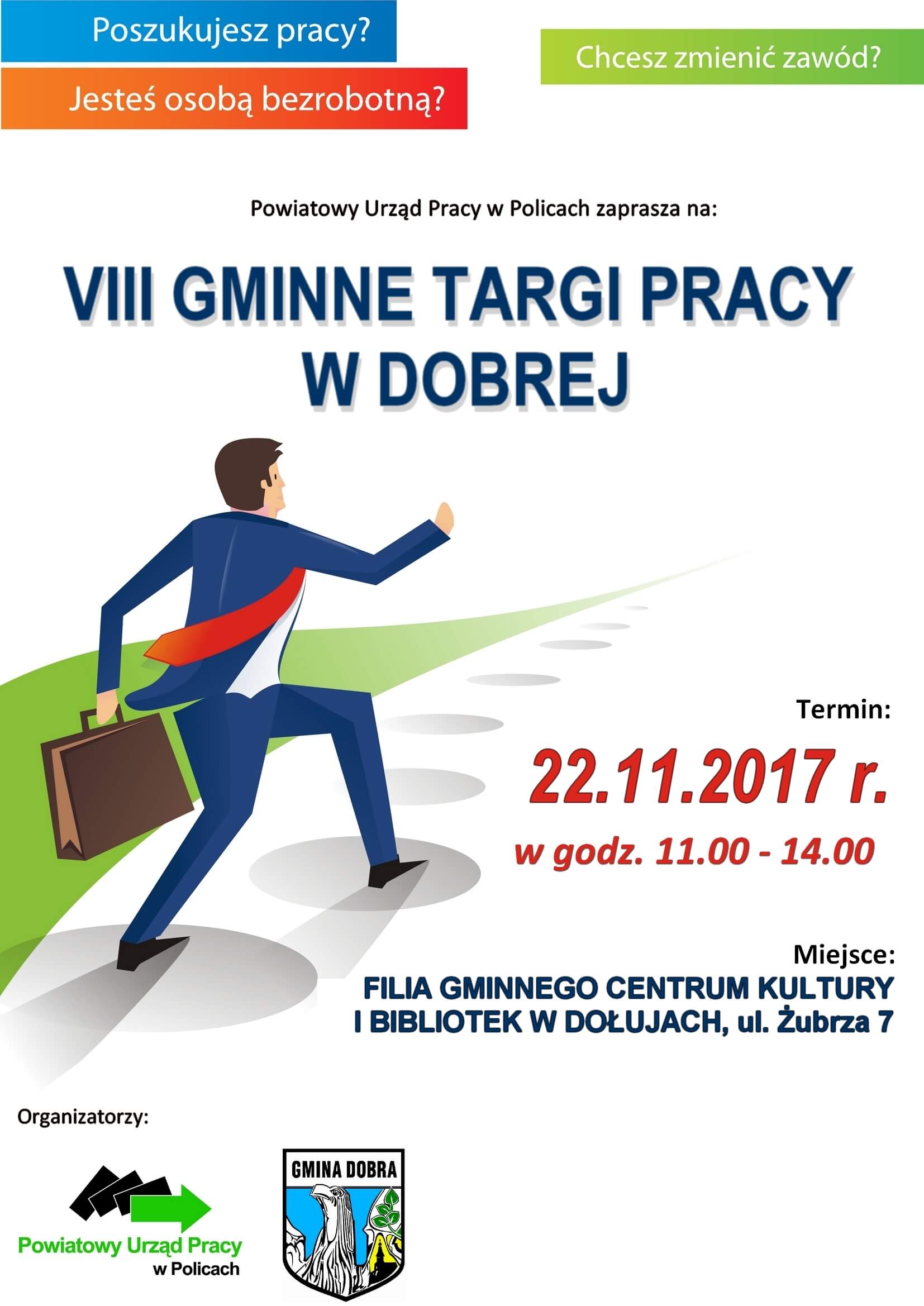 VIII Gminne Targi Pracy w Dobrej pn. "Wiele dróg kariery. Jeden początek"
