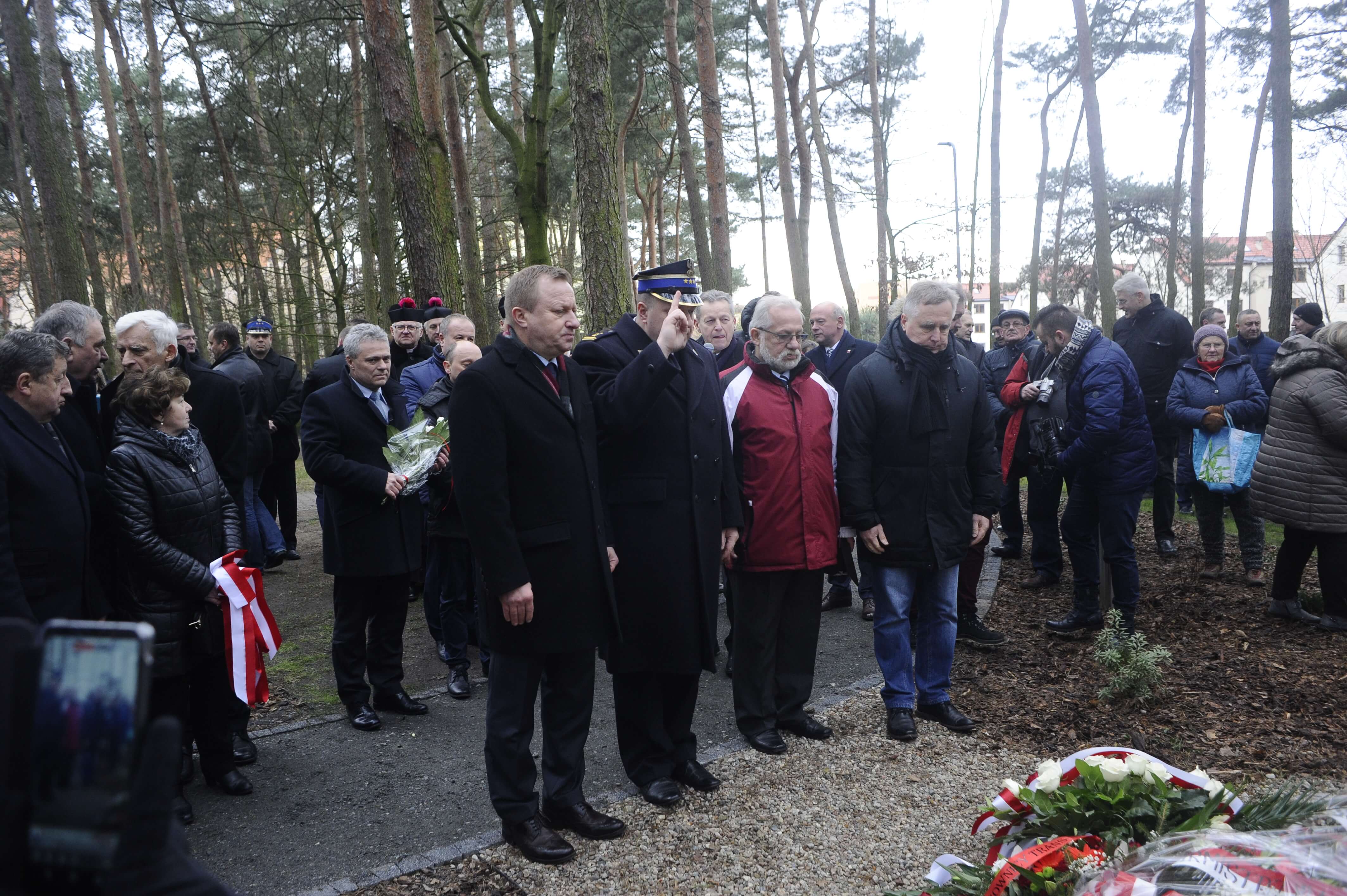 Odsłonięcie kamienia poświęconego Longinowi Komołowskiemu