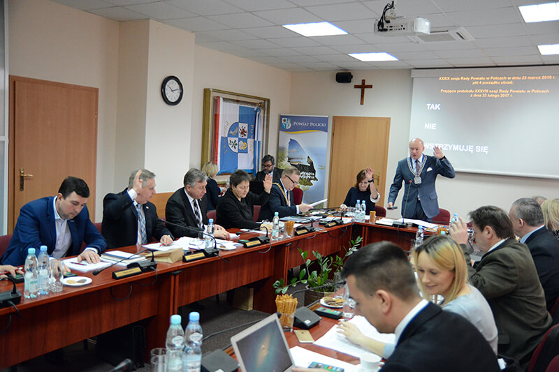 XXXIX sesja Rady Powiatu w Policach