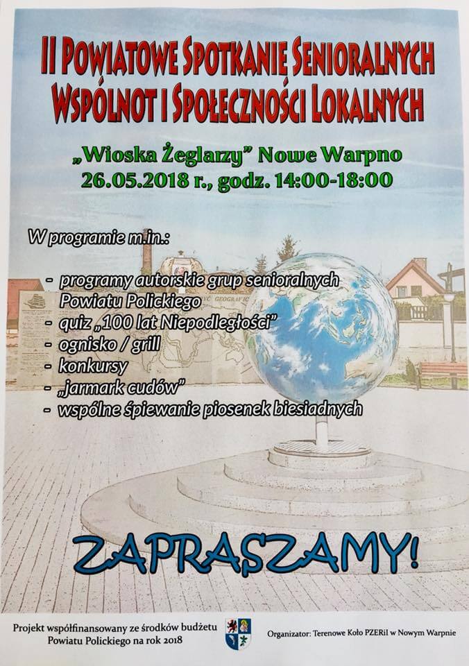 Zaproszenie na II Powiatowe Spotkania Senioralne Wspólnot i Społeczności Lokalnych