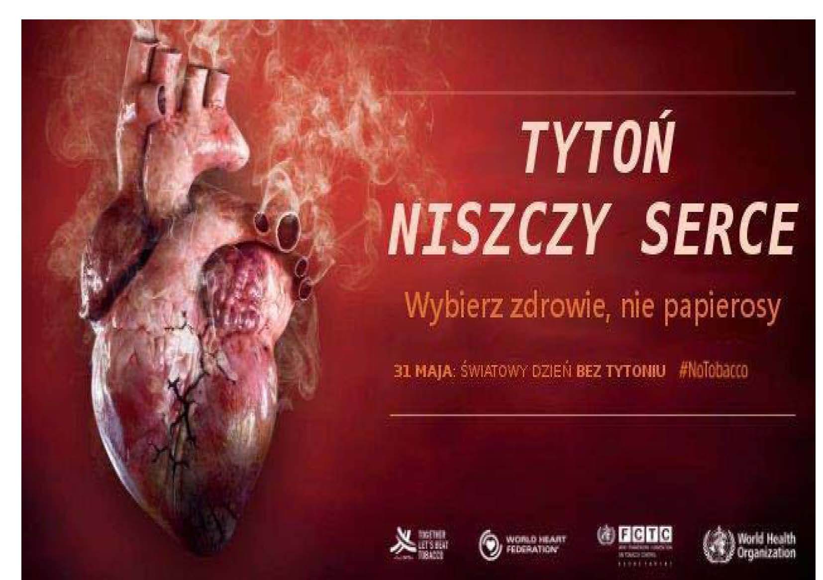 Światowy Dzień bez Tytoniu – 31 maja 2018r.