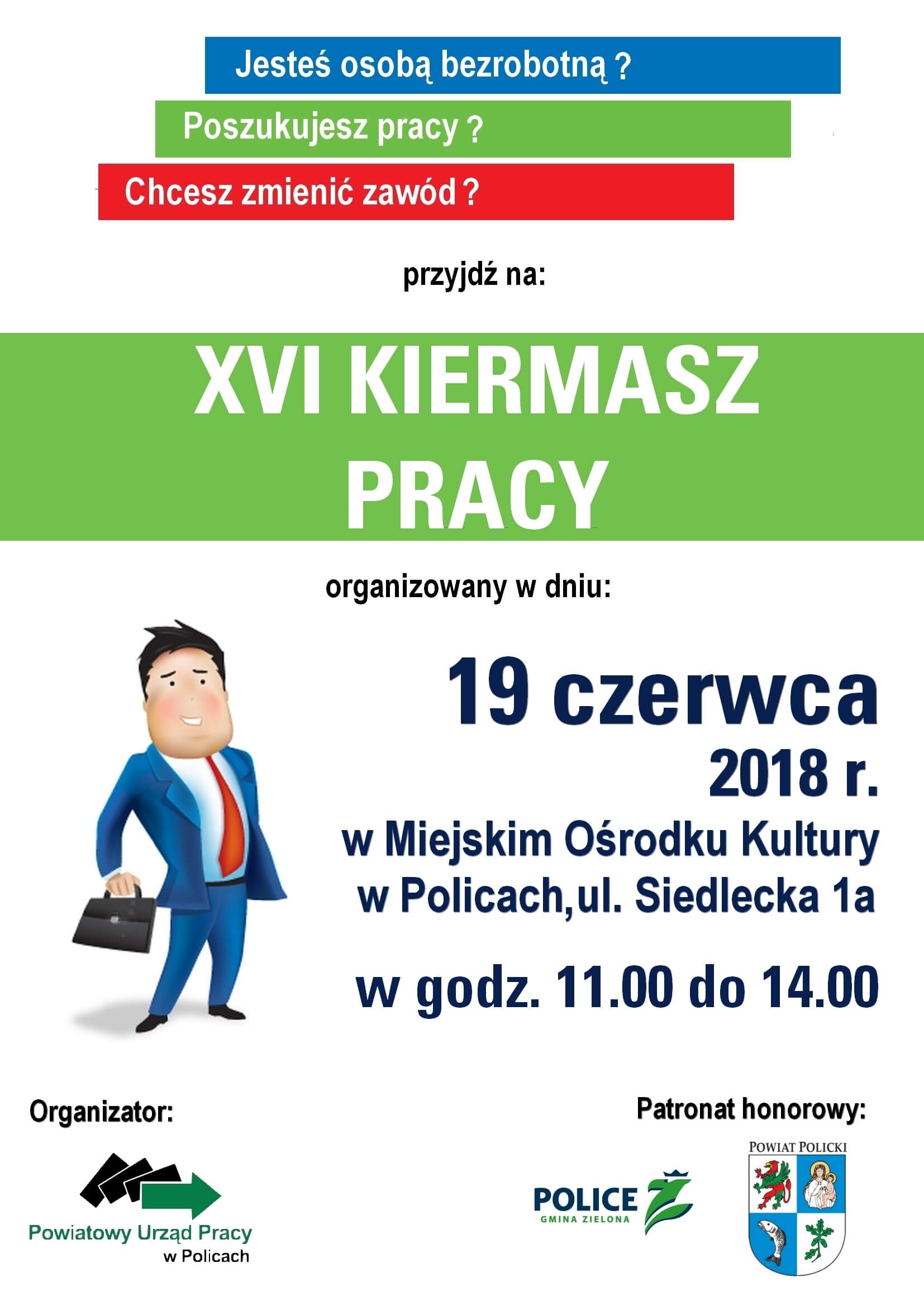 Zapraszamy na XVI Kiermasz Pracy "Szansa na lepszą przyszłość"