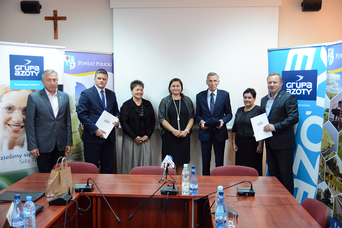 Podpisano list intencyjny pomiędzy Powiatem Polickim, a Grupą Azoty Zakłady Chemiczne Police S.A.