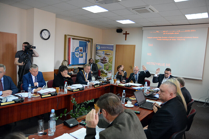 XLVI sesja Rady Powiatu w Policach