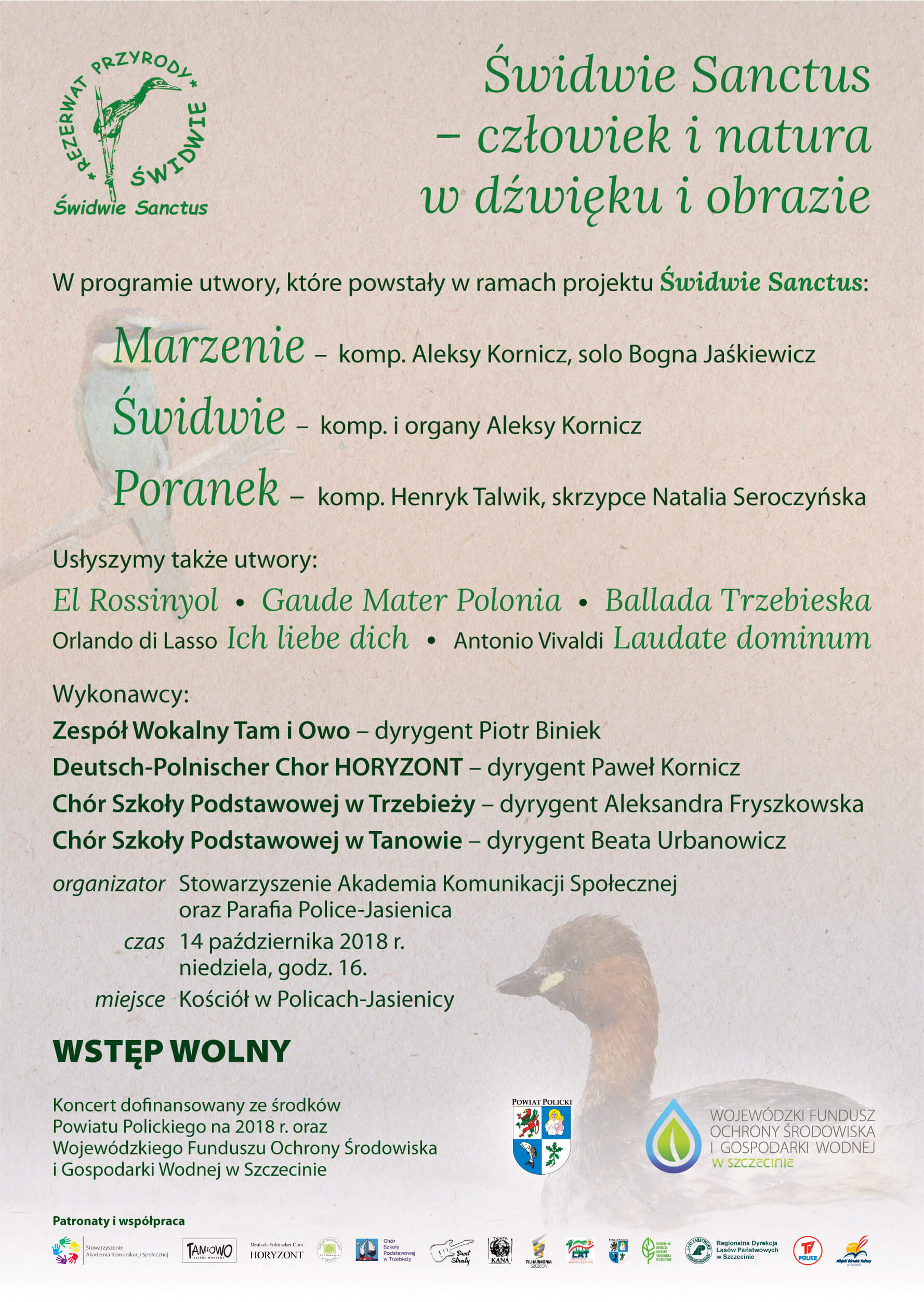 „Świdwie Sanctus - natura i człowiek w dźwięku i obrazie” - koncert