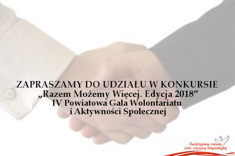 Konkurs "Razem Możemy Więcej. Edycja 2018"