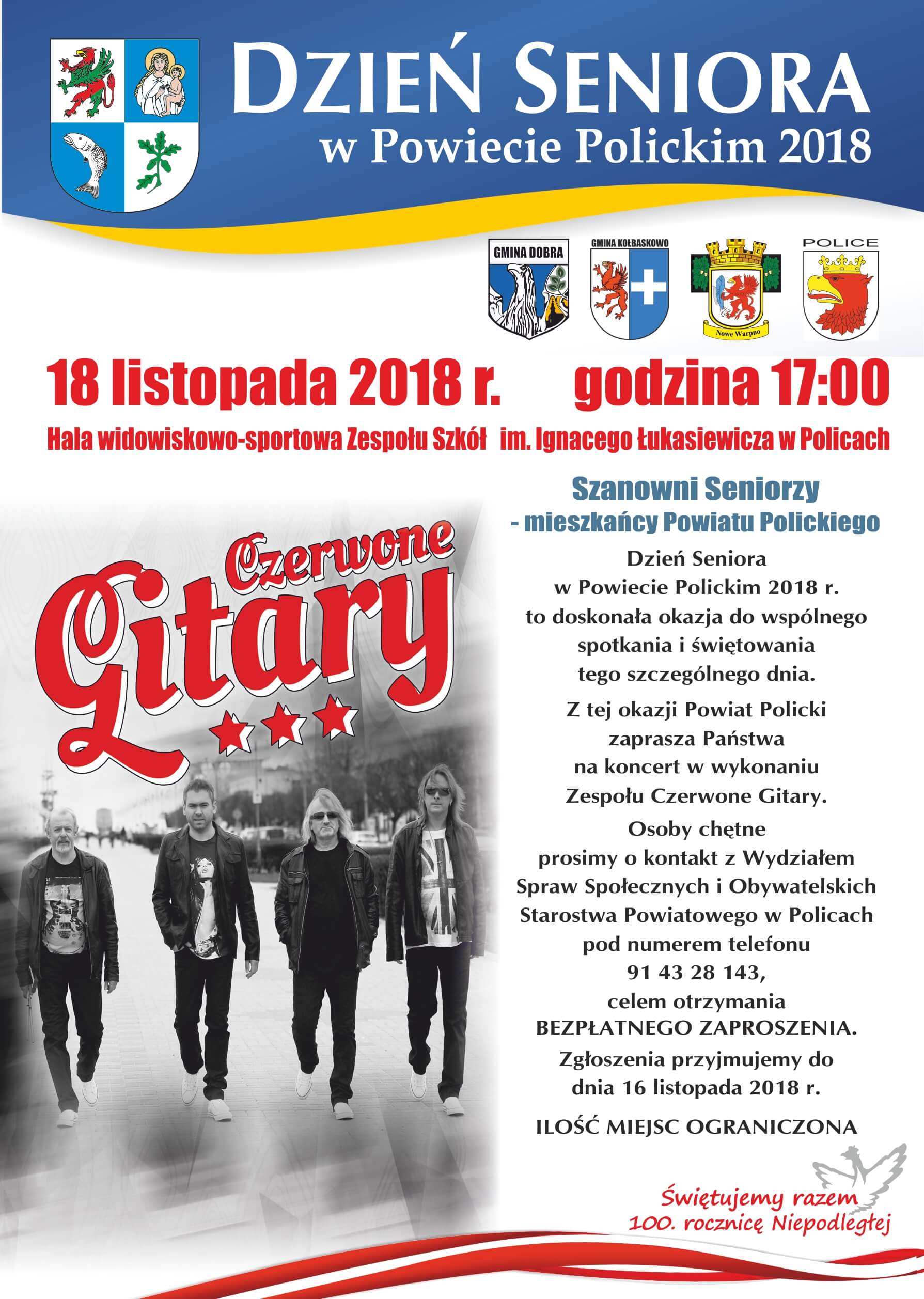 Czerwone Gitary zagrają podczas Powiatowego Dnia Seniora!