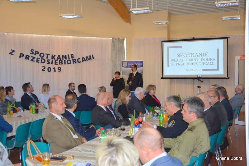 Spotkanie noworoczne władz gminy z przedsiębiorcami z terenu Gminy Dobra