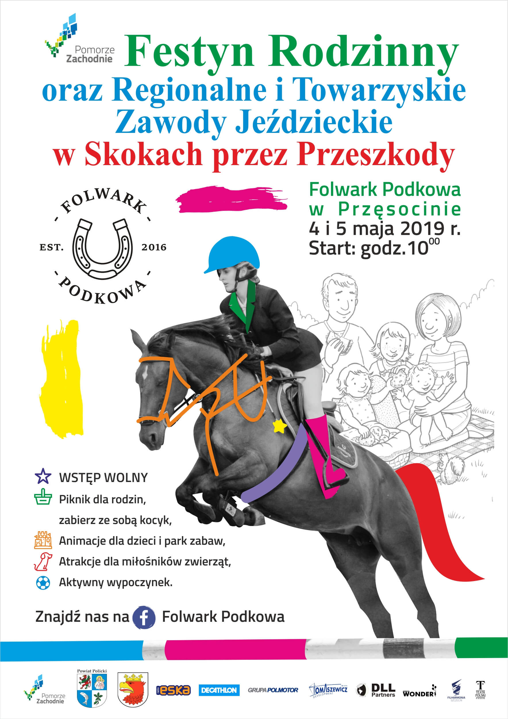 Zapraszamy na Festyn Rodzinny oraz Regionalne Towarzyskie Zawody Jeździeckie w Skokach przez Przeszkody