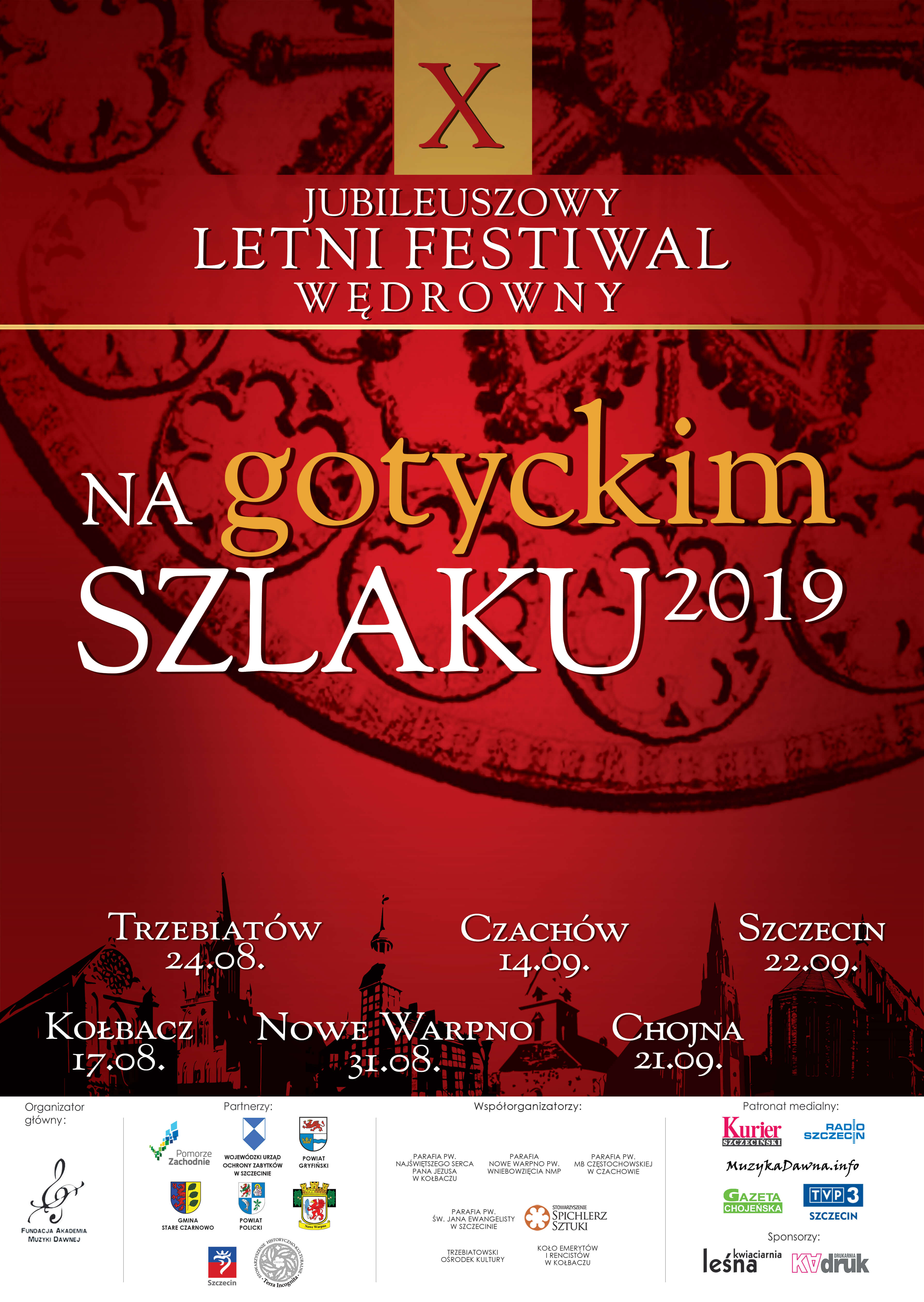Zapraszamy na X "Letni Festiwal Wędrowny - na gotyckim szlaku 2019"