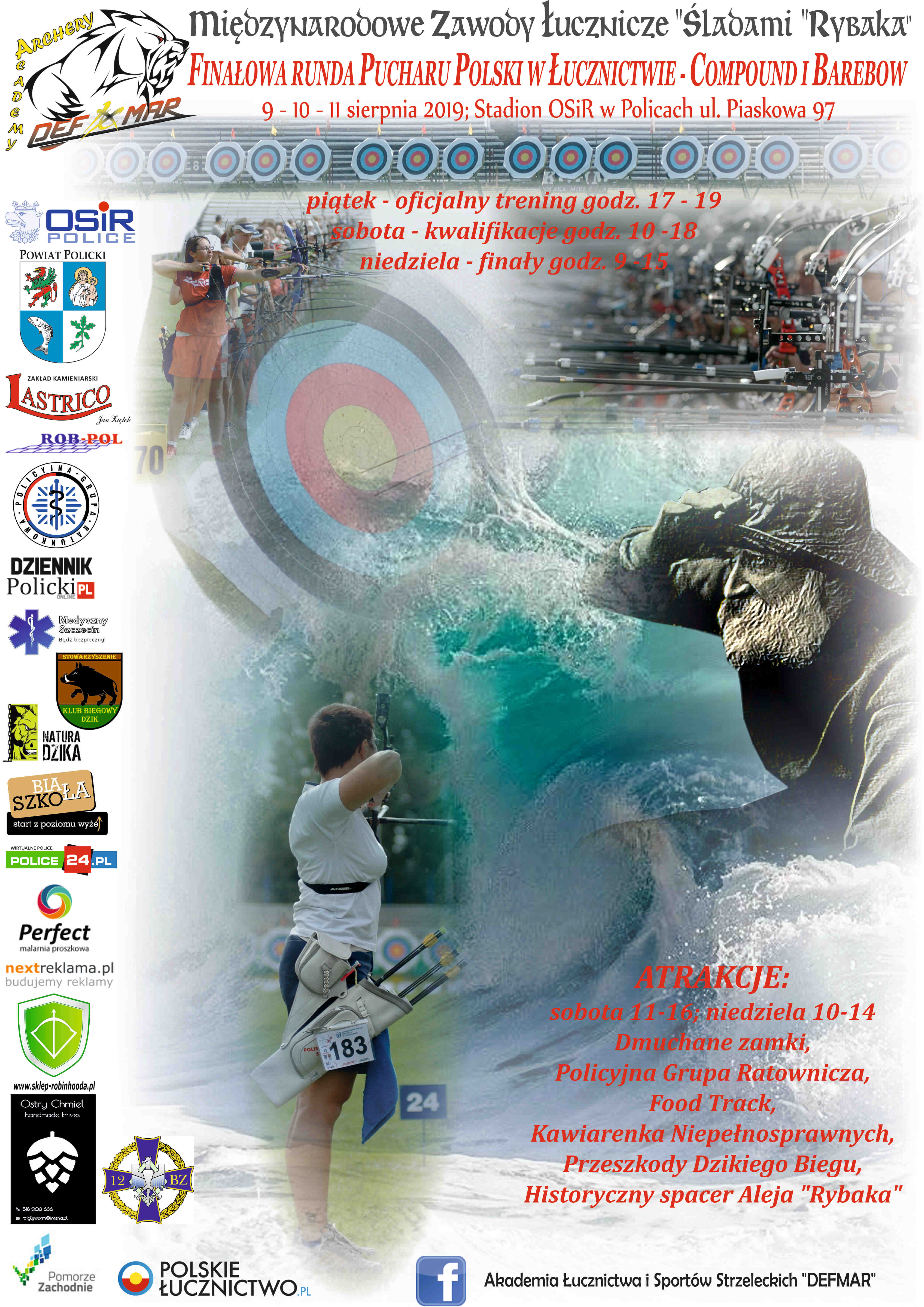 Zapraszamy na Finał Pucharu Polski Łuków Bloczkowych i Barebow oraz Międzynarodowe Zawody Łucznicze "Śladami Rybaka"