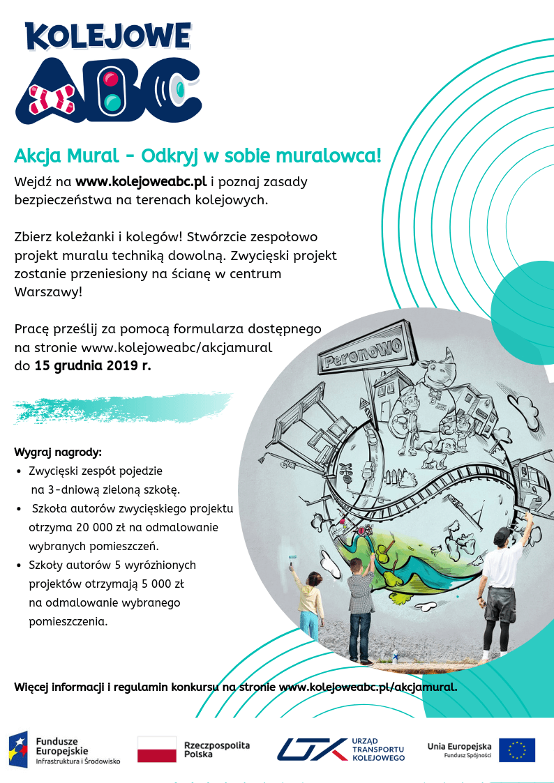 Akcja Mural – nowy konkurs w ramach „Kampanii Kolejowe ABC”