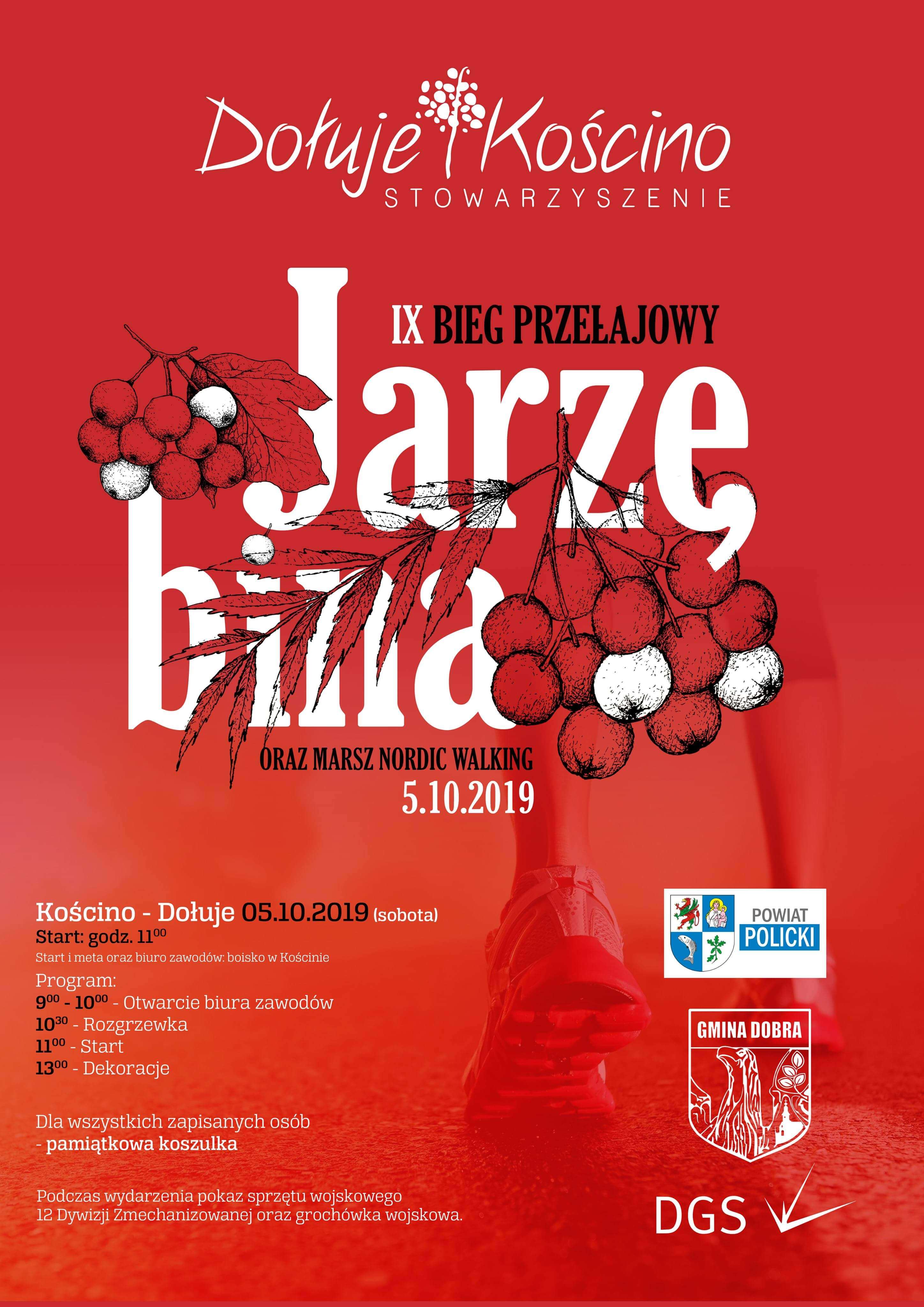 IX Bieg Przełajowy Jarzębina oraz Marsz Nordic Walking