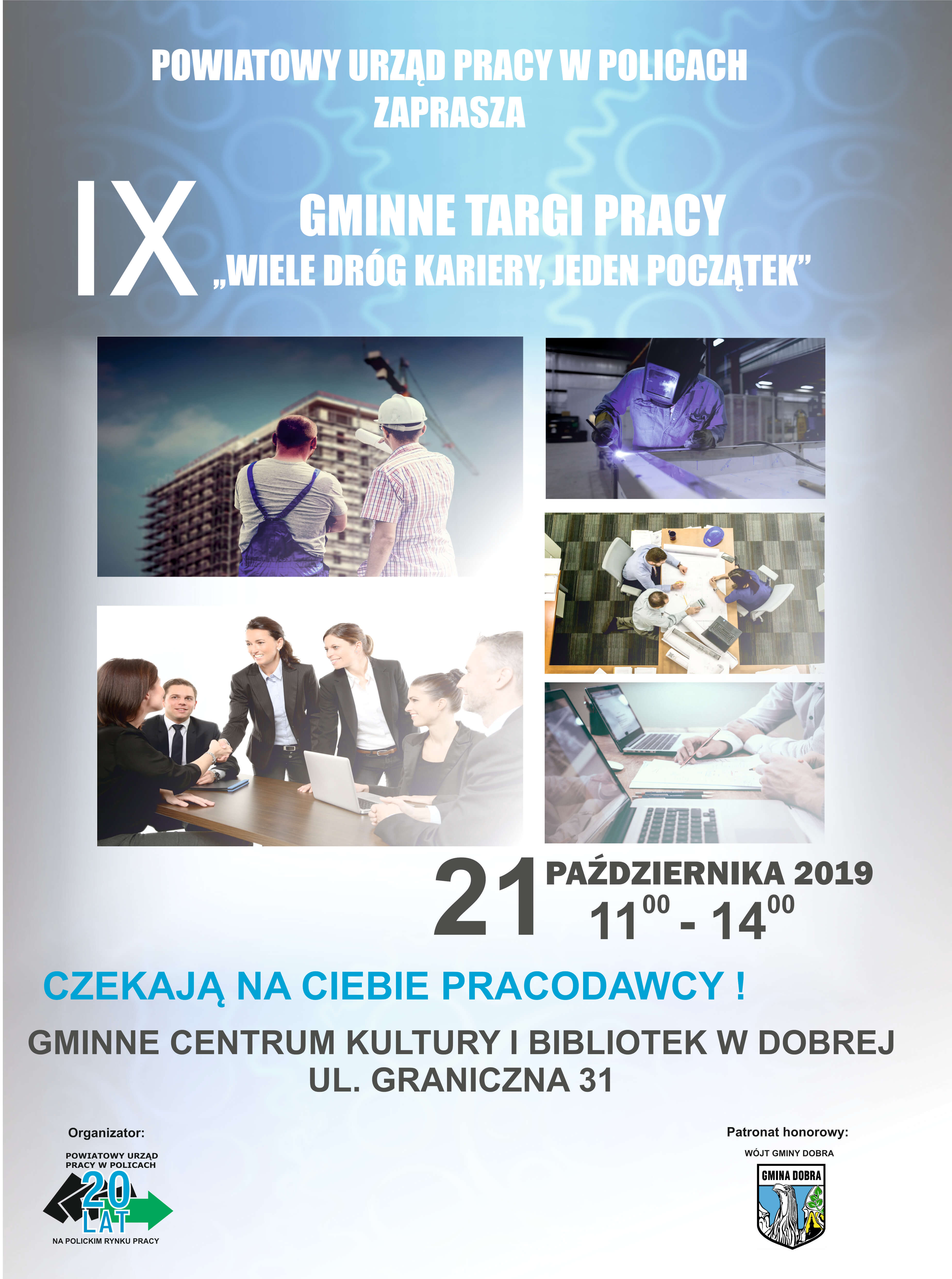 IX Gminne Targi Pracy w Dobrej pn. „Wiele dróg kariery. Jeden początek”