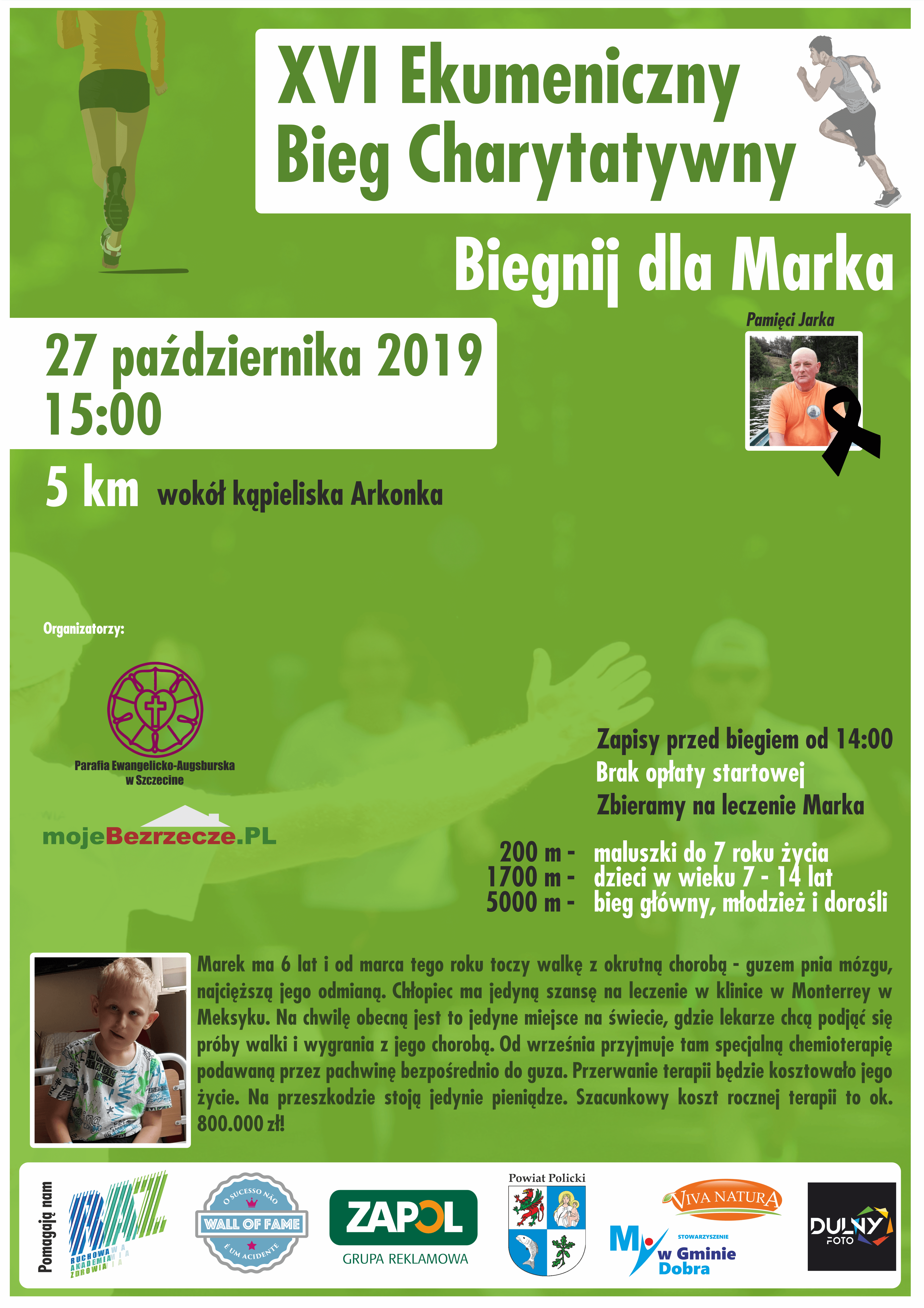 XVI Ekumeniczny Bieg Charytatywny „Biegnij dla Marka”