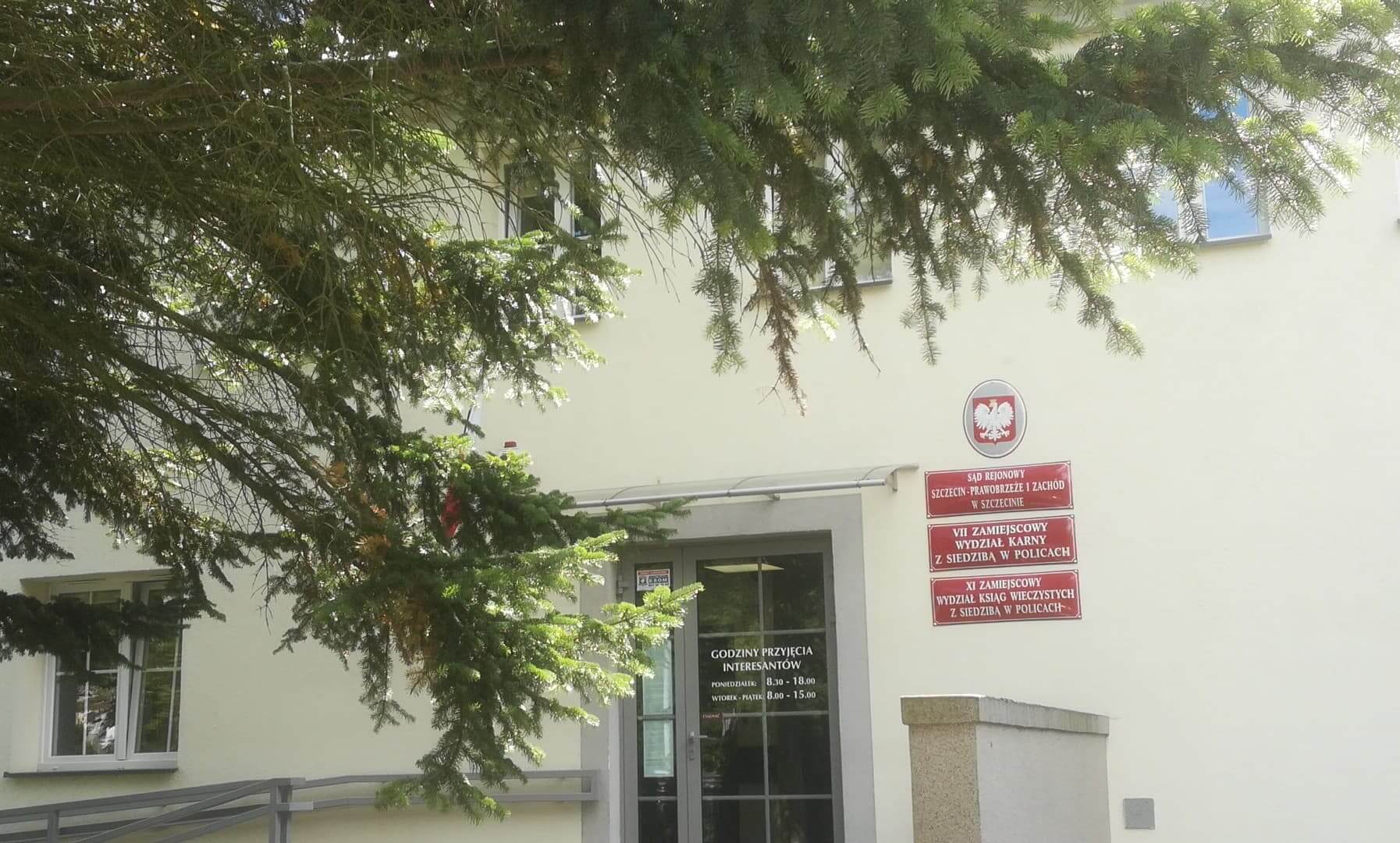 Ministerstwo Sprawiedliwości odstąpiło od zniesienia zamiejscowych wydziałów Sądu Rejonowego Szczecin-Prawobrzeże i Zachód w Szczecinie mieszczących się w Policach z przyczyn organizacyjnych