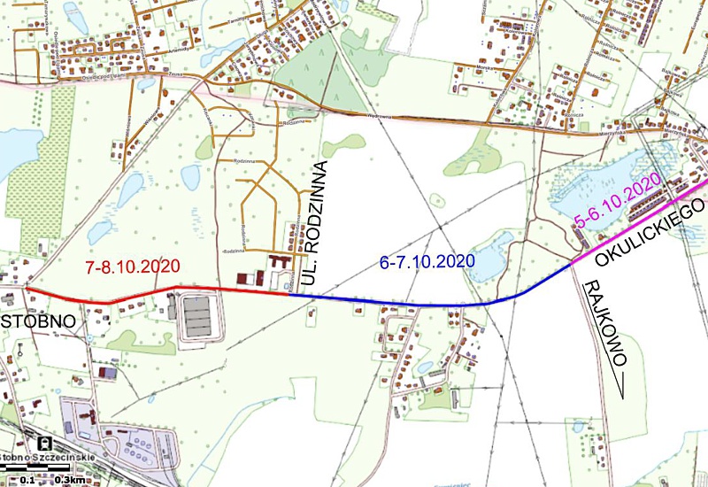 Utrudnienia na drodze Szczecin-Stobno