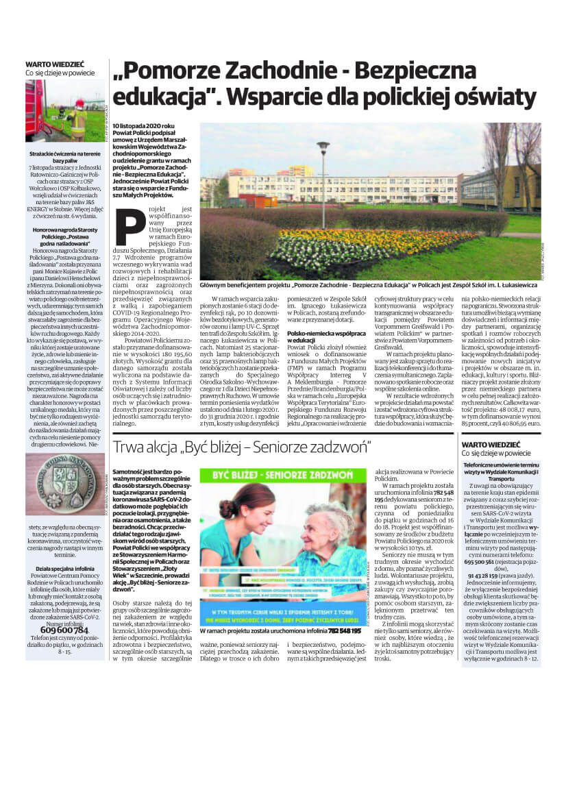 Listopadowy „Głos Polic” już dostępny