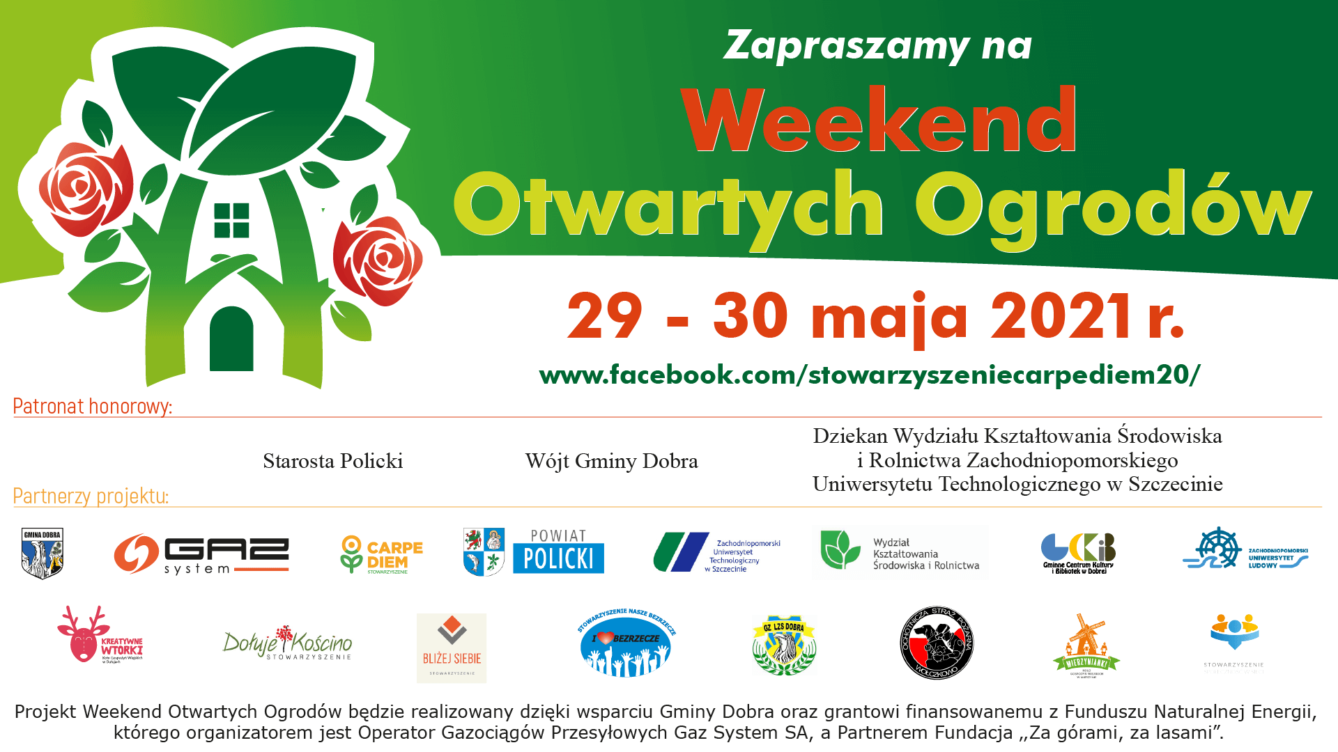 Weekend Otwartych Ogrodów - zaproszenie