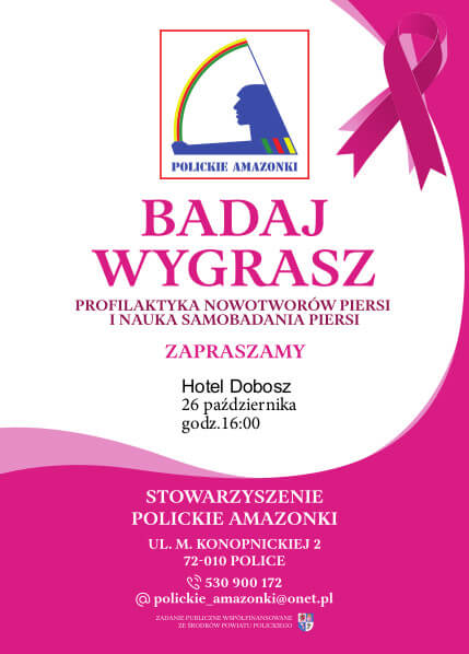 Zapraszamy na wykłady i warsztaty dotyczące profilaktyki raka piersi