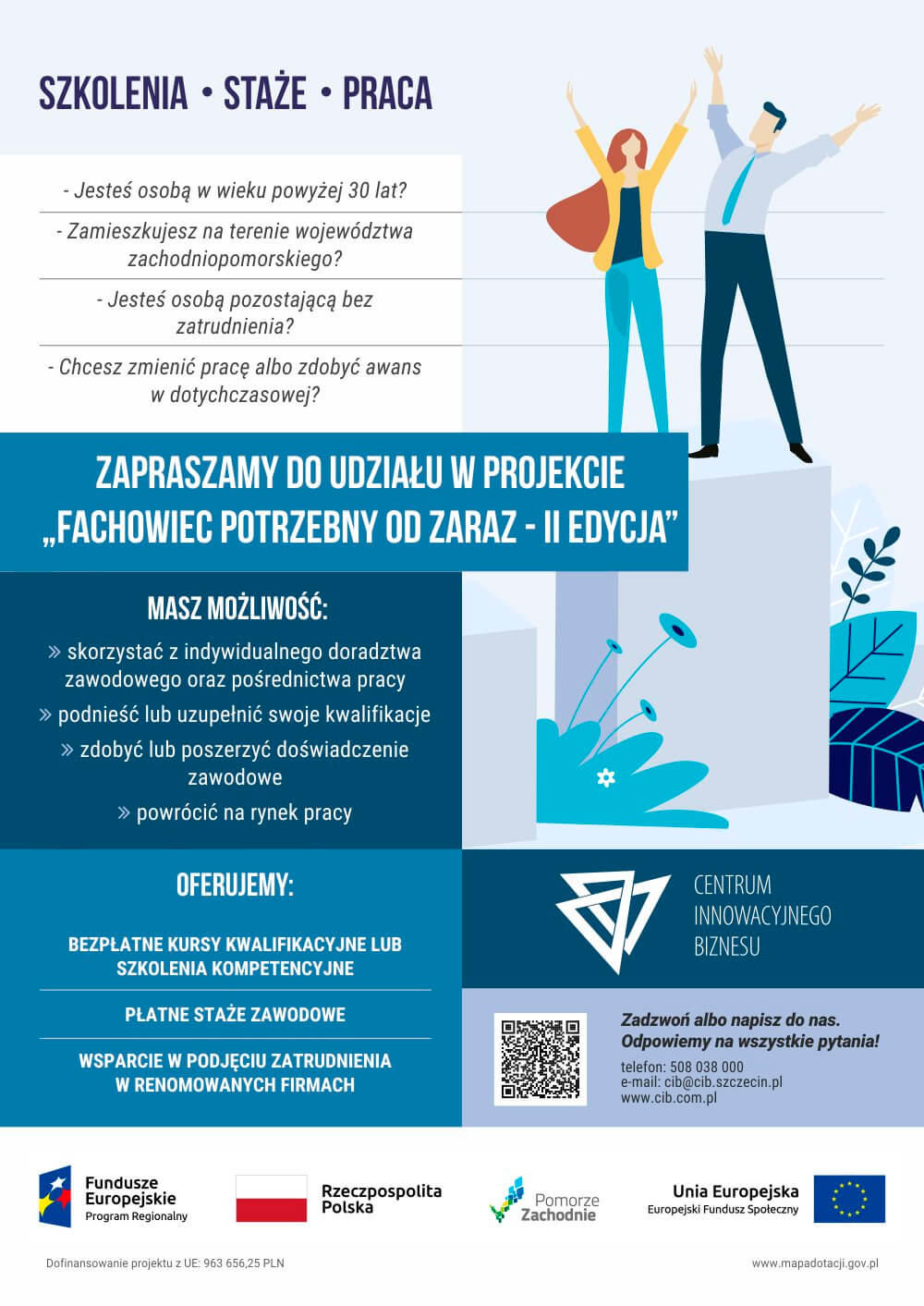 Zachęcamy do skorzystania z projektu "Fachowiec potrzebny od zaraz – II edycja"