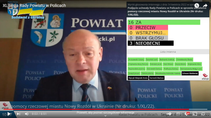 XL sesja Rady Powiatu w Policach