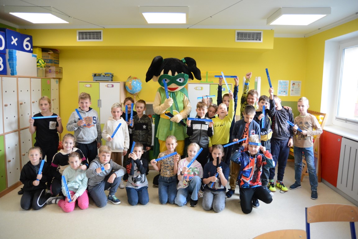 Harmonijka odwiedziła uczniów Zespołu Szkół im. I. Łukasiewicza w ramach akcji "Na drodze wybierz Życie"