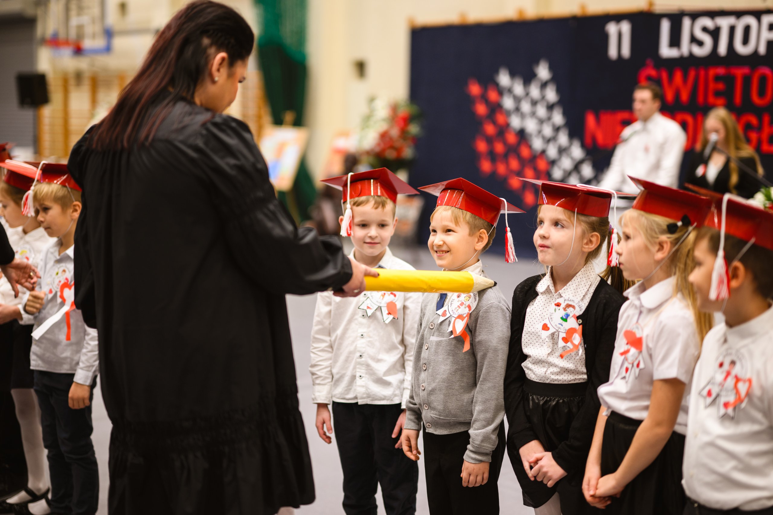Uroczyste ślubowanie uczniów Zespołu Szkół im. I. Łukasiewicza w Policach