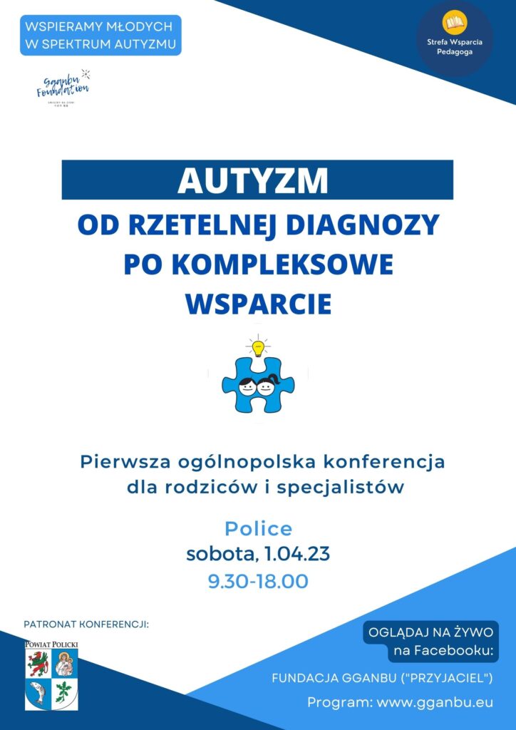 Zapraszamy na I Ogólnopolską Konferencję "Autyzm od rzetelnej diagnozy po kompleksowe wsparcie"