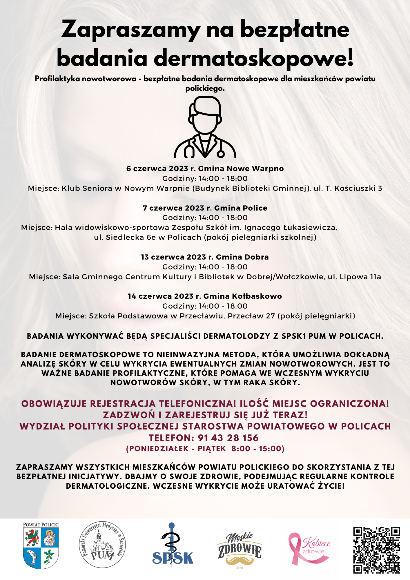 Zapraszamy na bezpłatne badania dermatoskopowe