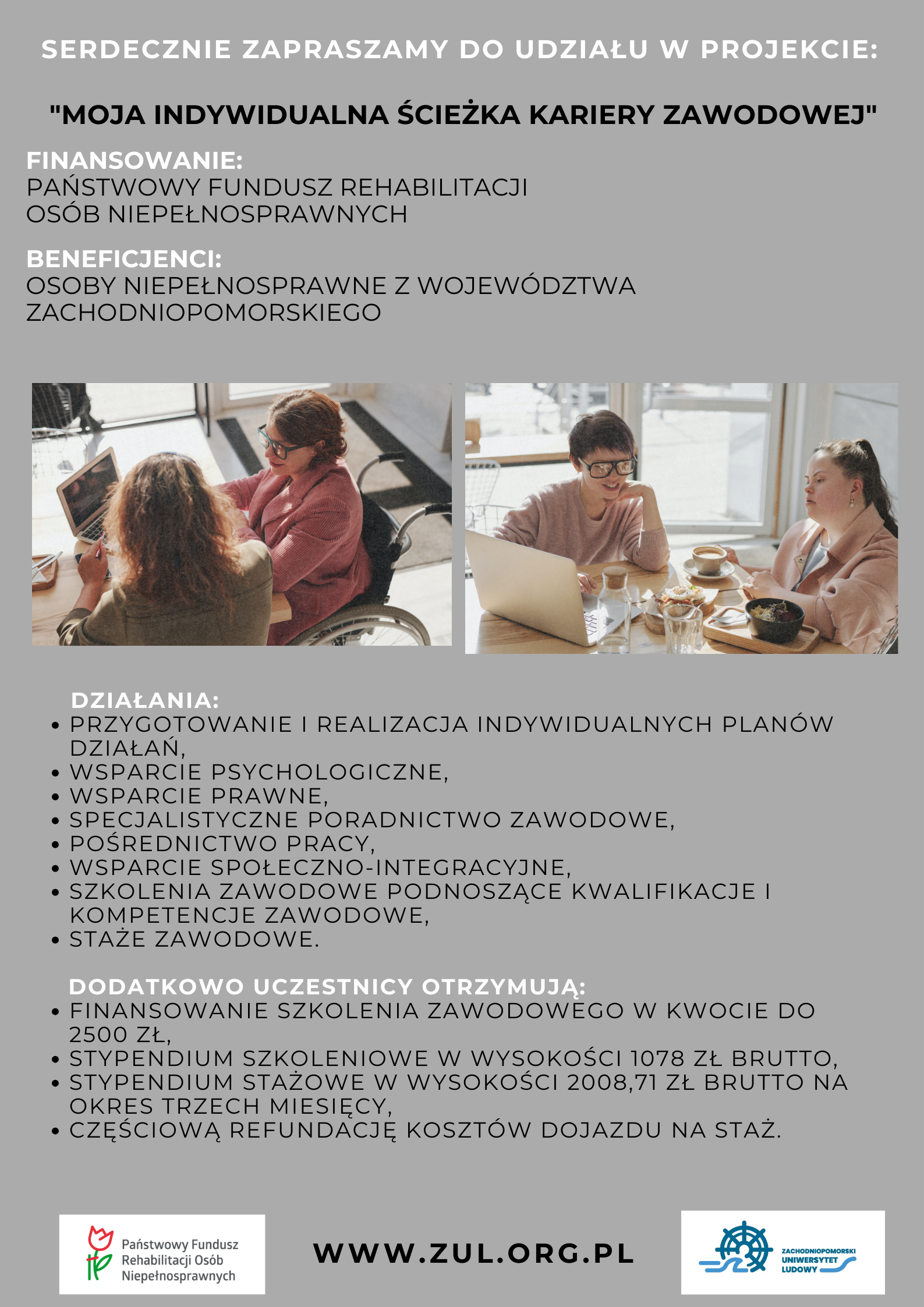 Zachodniopomorski Uniwersytet Ludowy w Mierzynie kontynuuje nabór do projektu “Moja indywidualna ścieżka kariery zawodowej”