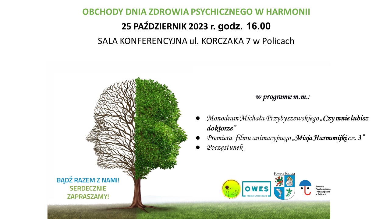 Zapraszamy na obchody Dnia Zdrowia Psychicznego