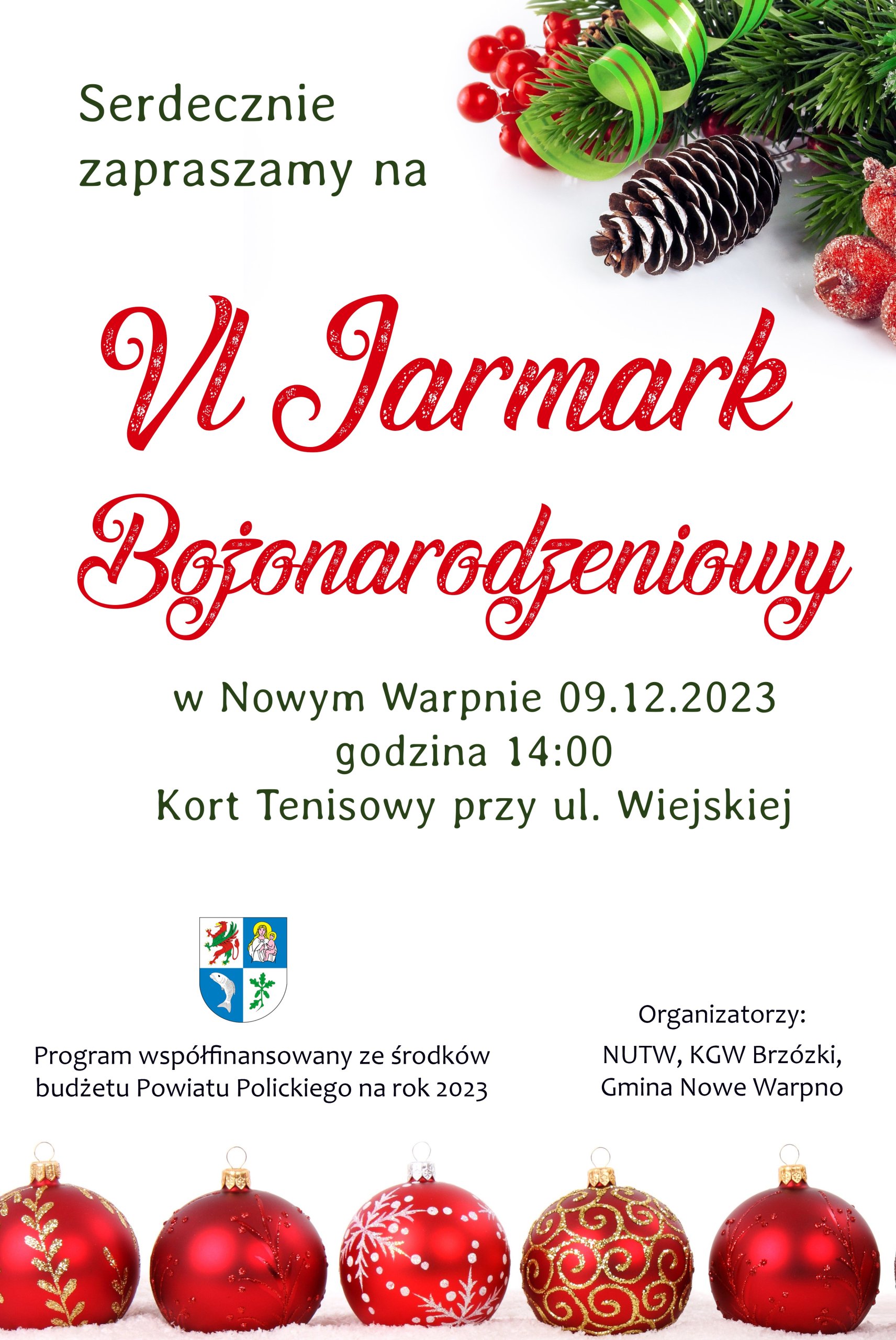 VI Jarmark Bożonarodzeniowy w Nowym Warpnie