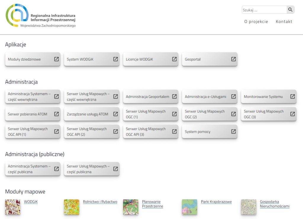 Dane wojewódzkie w Systemie Informacji Przestrzennej