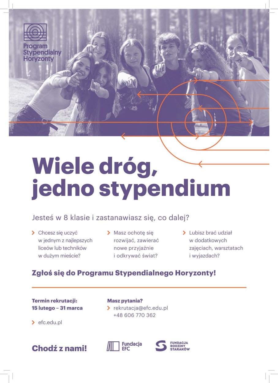 Zgłoś się do Programu Stypendialnego Horyzonty  i ucz się w wybranym liceum lub technikum w Polsce!