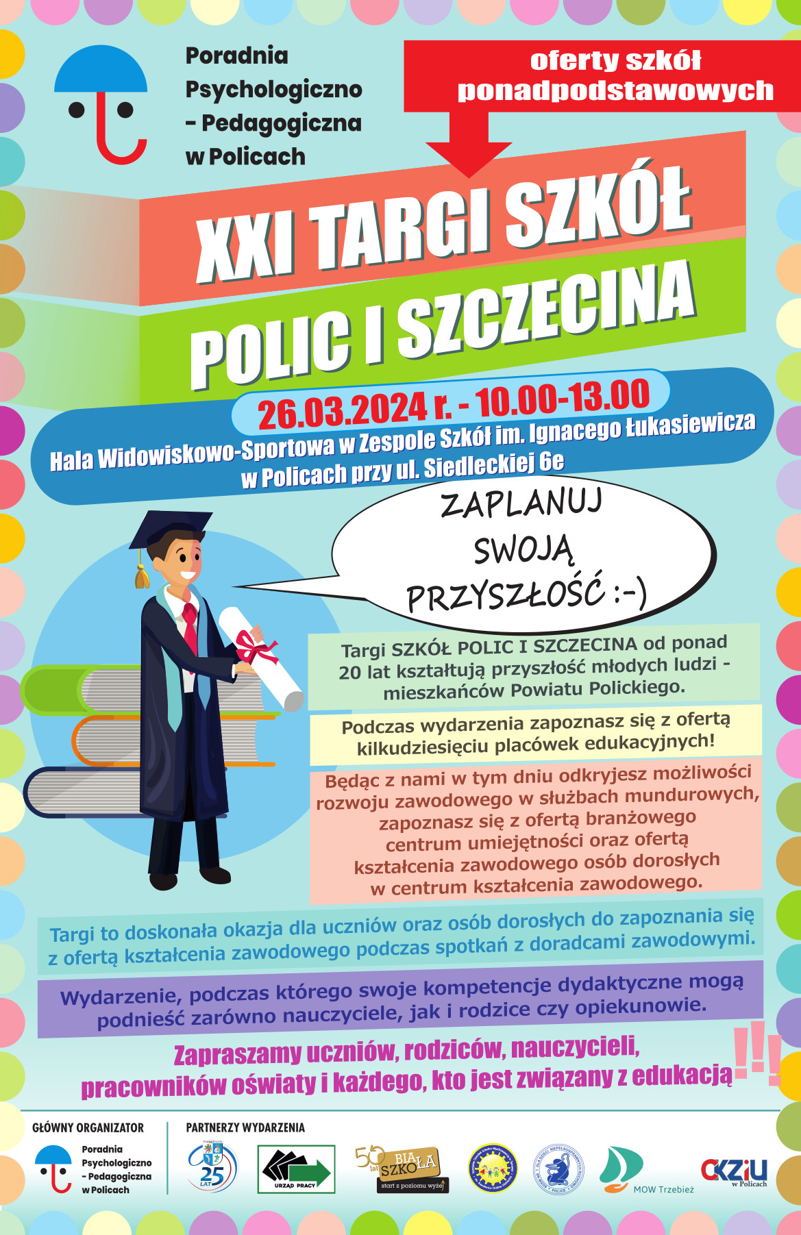 Zapraszamy na XXI Targi Szkół Polic i Szczecina