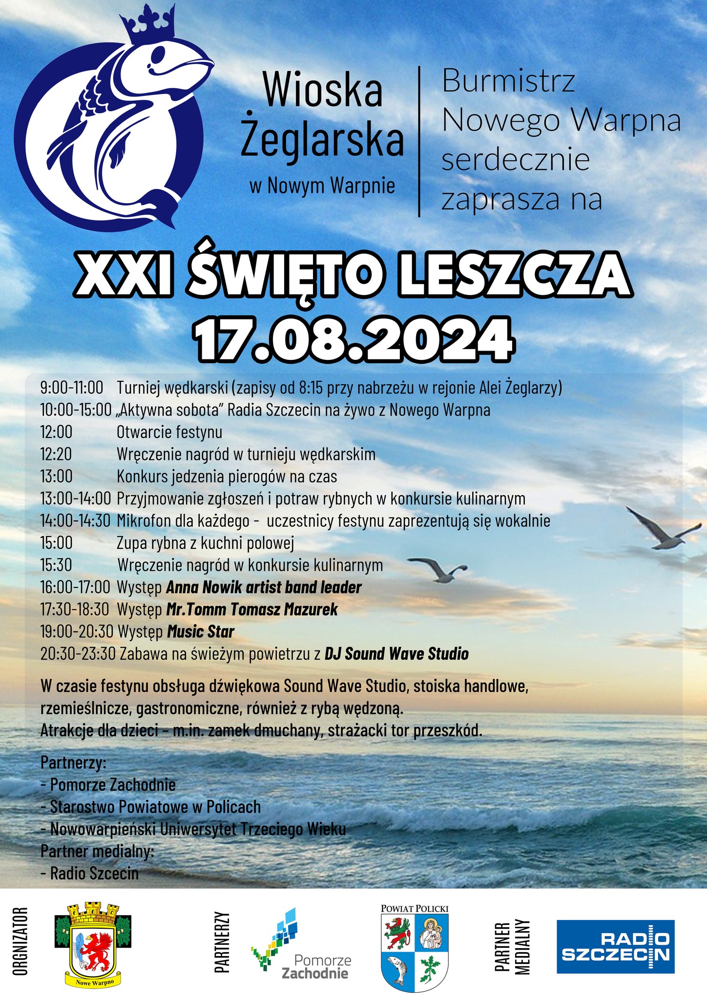 Zapraszamy do Nowego Warpna na XXI Święto Leszcza